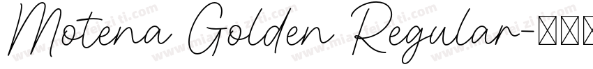 Motena Golden Regular字体转换